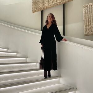 & Other Stories Black Maxi Dress